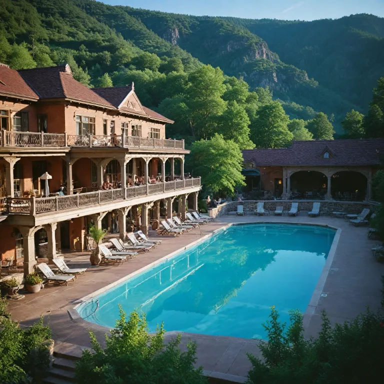 Experience refined relaxation at the Glenwood Hot Springs Pool Hotel