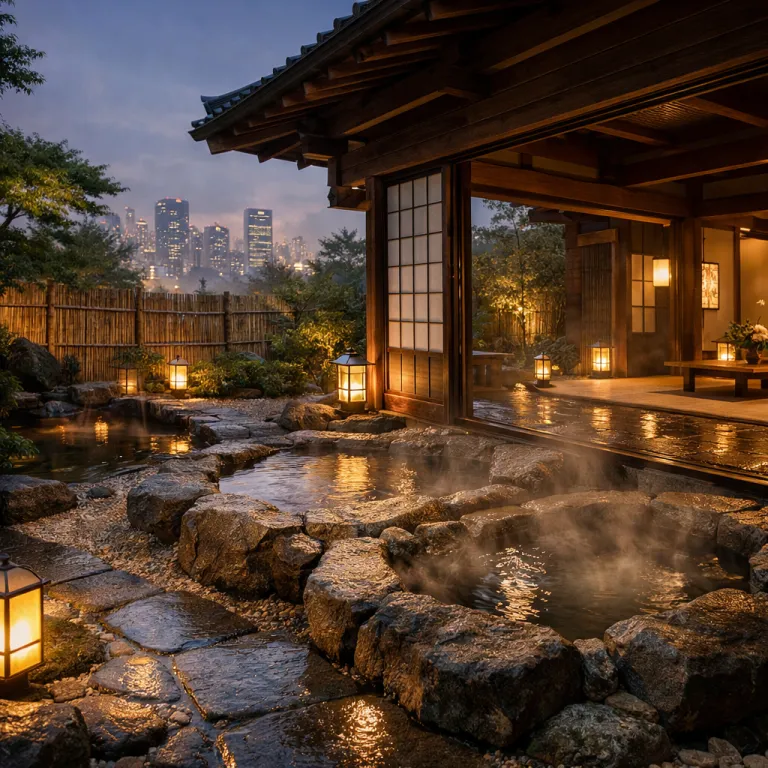 Elegant onsen ryokan in Tokyo for a refined urban retreat