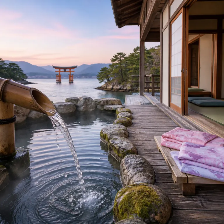 Miyajima ryokan stays with onsen elegance near Hiroshima