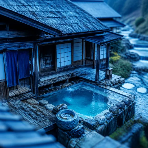 Japanese minka elegance for hot spring stays in rural Japan